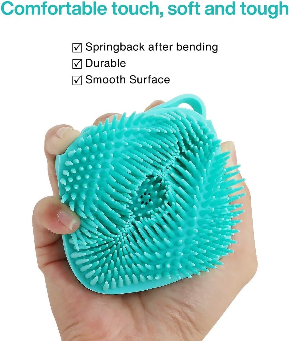 Silicone Body Brush Shower Scrubber with Shower Gel Dispenser Function