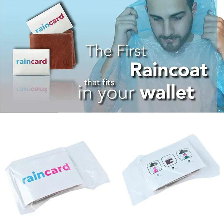 Unisex Disposable Rain Card for Emergency Use (pack of 5)