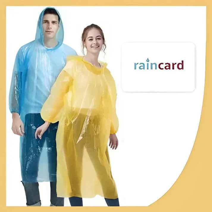 Unisex Disposable Rain Card for Emergency Use (pack of 5)