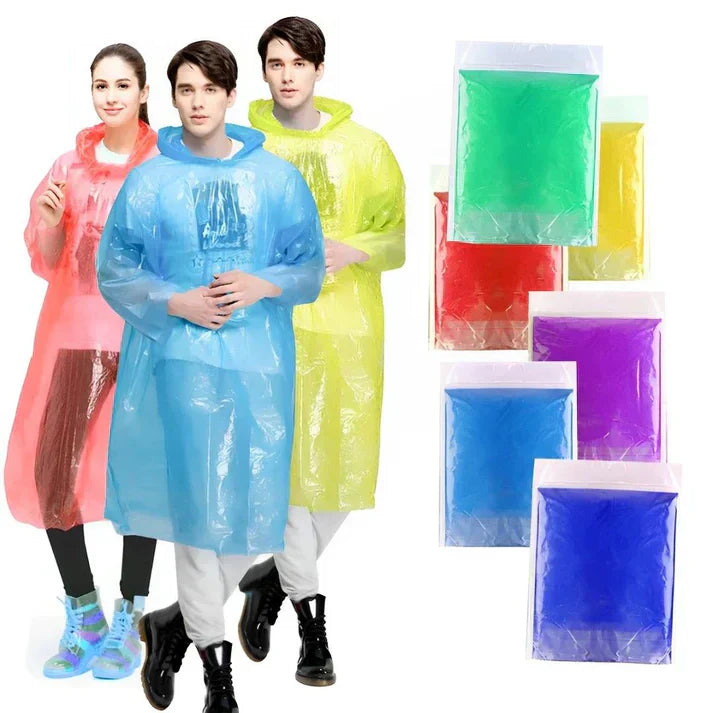 Unisex Disposable Rain Card for Emergency Use (pack of 5)