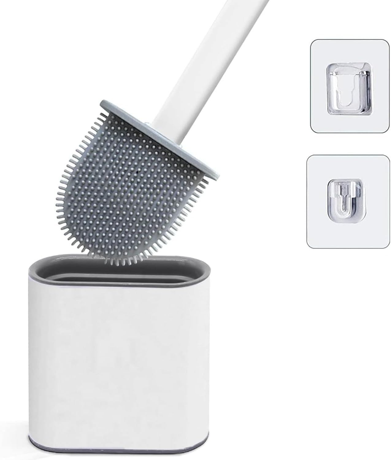 All-round clean toilet brush without dead ends Silicone toilet brush