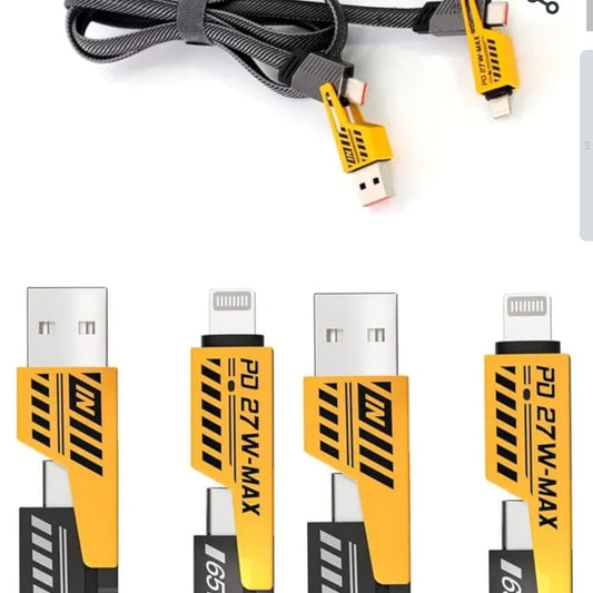 4 in 1 multi fast charger cable