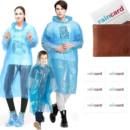 Unisex Disposable Rain Card for Emergency Use (pack of 5)